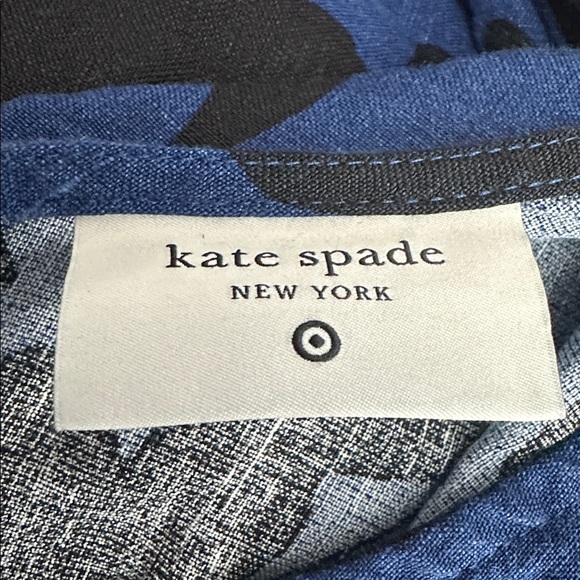 Kate Spade Cobalt Blue Floral Wide-Leg Pants with Pockets, Size 12,14 and 17J, 8 - Picture 6 of 7